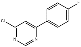 4-Chloro-6-(4-fluoro-phenyl)-pyrimidine Struktur