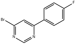 4-Bromo-6-(4-fluorophenyl)pyrimidine Struktur