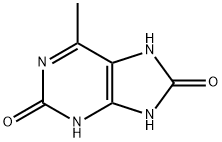 2H-Purine-2,8(3H)-dione,  7,9-dihydro-6-methyl- Struktur