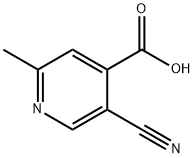 5-cyano-2-Methylisonicotinic acid Struktur