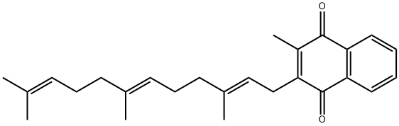 2-Methyl-3-[(2E,6E)-3,7,11-trimethyl-2,6,10-dodecatrienyl]-1,4-naphthalenedione Struktur