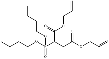 diprop-2-enyl 2-dibutoxyphosphorylbutanedioate Struktur