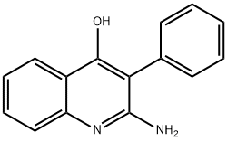 2-AMINO-4-HYDROXY-3-PHENYLQUINOLINE Struktur