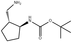 2-(BOC-AMINO)-CYCLOPENTANEMETHANAMINE Struktur