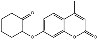 4-METHYL-7-(2-OXO-CYCLOHEXYLOXY)-CHROMEN-2-ONE Struktur