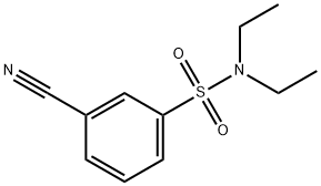 3-cyano-N,N-diethylbenzenesulfonamide Struktur