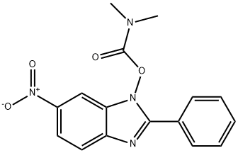 1-{[(dimethylamino)carbonyl]oxy}-6-nitro-2-phenyl-1H-1,3-benzimidazole Struktur