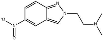 N,N-dimethyl-2-(5-nitro-2H-indazol-2-yl)-1-ethanamine Struktur