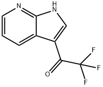 Ethanone, 2,2,2-trifluoro-1-(1H-pyrrolo[2,3-b]pyridin-3-yl)- Struktur