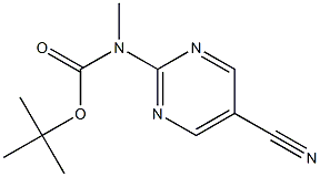 (5-Cyano-pyriMidin-2-yl)-Methyl-carbaMic acid tert-butyl ester Struktur