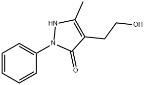 4-(2-Hydroxyethyl)-5-Methyl-2-phenyl-1H-pyrazol-3(2H)-one Struktur