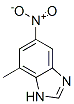 1H-Benzimidazole,  7-methyl-5-nitro- Struktur