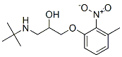 1-(3-methyl-2-nitro-phenoxy)-3-(tert-butylamino)propan-2-ol Struktur