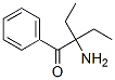 1-Butanone,  2-amino-2-ethyl-1-phenyl- Struktur