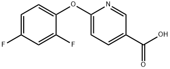 6-(2,4-difluorophenoxy)nicotinic acid Struktur