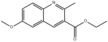 6-METHOXY-2-METHYLQUINOLINE-3-CARBOXYLIC ACID ETHYL ESTER Struktur