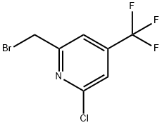 2-Bromomethyl-6-chloro-4-(trifluoromethyl)pyridine Struktur