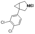 1-(3,4-DICHLORO-PHENYL)-3-AZA-BICYCLO[3.1.0]HEXANE HCL Struktur