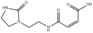 4-oxo-4-[[2-(2-oxoimidazolidin-1-yl)ethyl]amino]isocrotonic acid Struktur