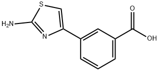 3-(2-Amino-4-thiazolyl)benzoic Acid Struktur