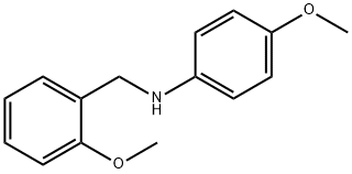 4-methoxy-N-[(2-methoxyphenyl)methyl]aniline Struktur