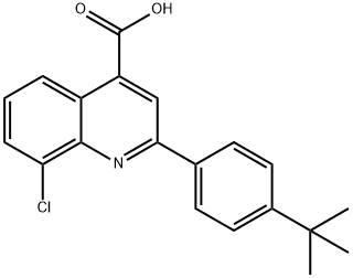 2-(4-TERT-BUTYLPHENYL)-8-CHLOROQUINOLINE-4-CARBOXYLIC ACID Struktur