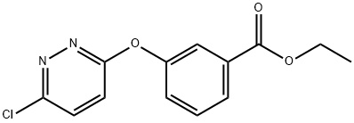 3-(6-CHLORO-PYRIDAZIN-3-YLOXY)-BENZOIC ACID ETHYL ESTER Struktur