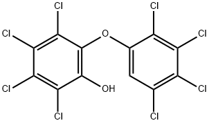 2,3,4,5-tetrachloro-6-(2,3,4,5-tetrachlorophenoxy)phenol Struktur