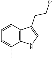 1H-INDOLE,3-(2-BROMOETHYL)-7-METHYL- Struktur