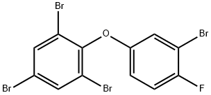 4'-FLUORO-2,3',4,6-TETRABROMODIPHENYL ETHER Struktur