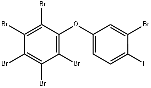 4'-FLUORO-2,3,3',4,5,6-HEXABROMODIPHENYL ETHER Struktur