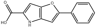 2-phenyl-4H-furo[3,2-b]pyrrole-5-carboxylic acid Structure