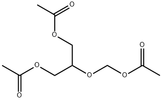 1,3-Diacetoxy-2-(acetoxymethoxy)propane  Struktur