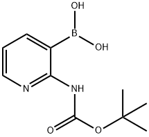 (2-[(TERT-BUTOXYCARBONYL)AMINO]PYRIDIN-3-YL)BORONIC ACID Struktur