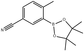 2-METHYL-5-CYANOPHENYL BORONIC ACID PINACOL ESTER Struktur