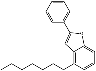 4-HEPTYL-2-PHENYLBENZOFURAN Struktur