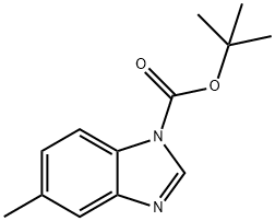 1H-BenziMidazole-1-carboxylic acid, 5-Methyl-, 1,1-diMethylethyl ester Struktur