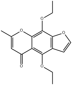 4,9-DIETHOXY-7-METHYL-FURO[3,2-G]CHROMEN-5-ONE Struktur