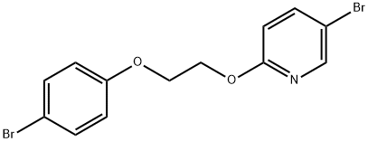 5-bromo-2-[2-(4-bromo-phenoxy)-ethoxy]-pyridine Struktur