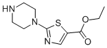 2-PIPERAZIN-1-YLTHIAZOLE-5-CARBOXYLIC ACID ETHYL ESTER Struktur