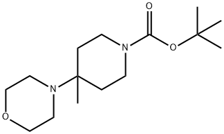 1-Boc-4-methyl-4-morpholin-4-yl-piperidine Struktur