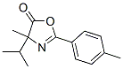 5(4H)-Oxazolone,  4-methyl-4-(1-methylethyl)-2-(4-methylphenyl)- Struktur