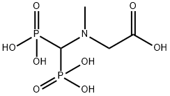 N-(diphosphonomethyl)-N-methylglycine Struktur