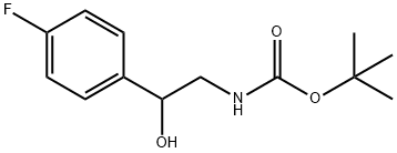 [2-(4-CHLORO-PHENYL)-2-HYDROXY-ETHYL]-CARBAMIC ACID TERT-BUTYL ESTER Struktur