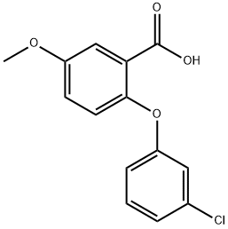 2-(3-CHLOROPHENOXY)-5-METHOXY-BENZOIC ACID Struktur