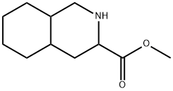 3-Isoquinolinecarboxylic acid, decahydro-, Methyl ester Struktur