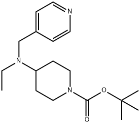 1-BOC-4-(ETHYL-PYRIDIN-4'-YLMETHYL-AMINO)-PIPERIDINE Struktur