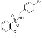 N-(4-BROMO-BENZYL)-2-METHOXY-BENZENESULFONAMIDE Struktur