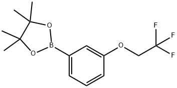 4,4,5,5-TETRAMETHYL-2-[3-(2,2,2-TRIFLUORO-ETHOXY)-PHENYL]-[1,3,2]DIOXABOROLANE Struktur