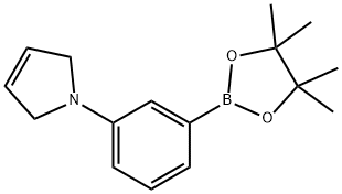 1-[3-(4,4,5,5-TETRAMETHYL-[1,3,2]DIOXABOROLAN-2-YL)-PHENYL]-2,5-DIHYDRO-1H-PYRROLE Struktur